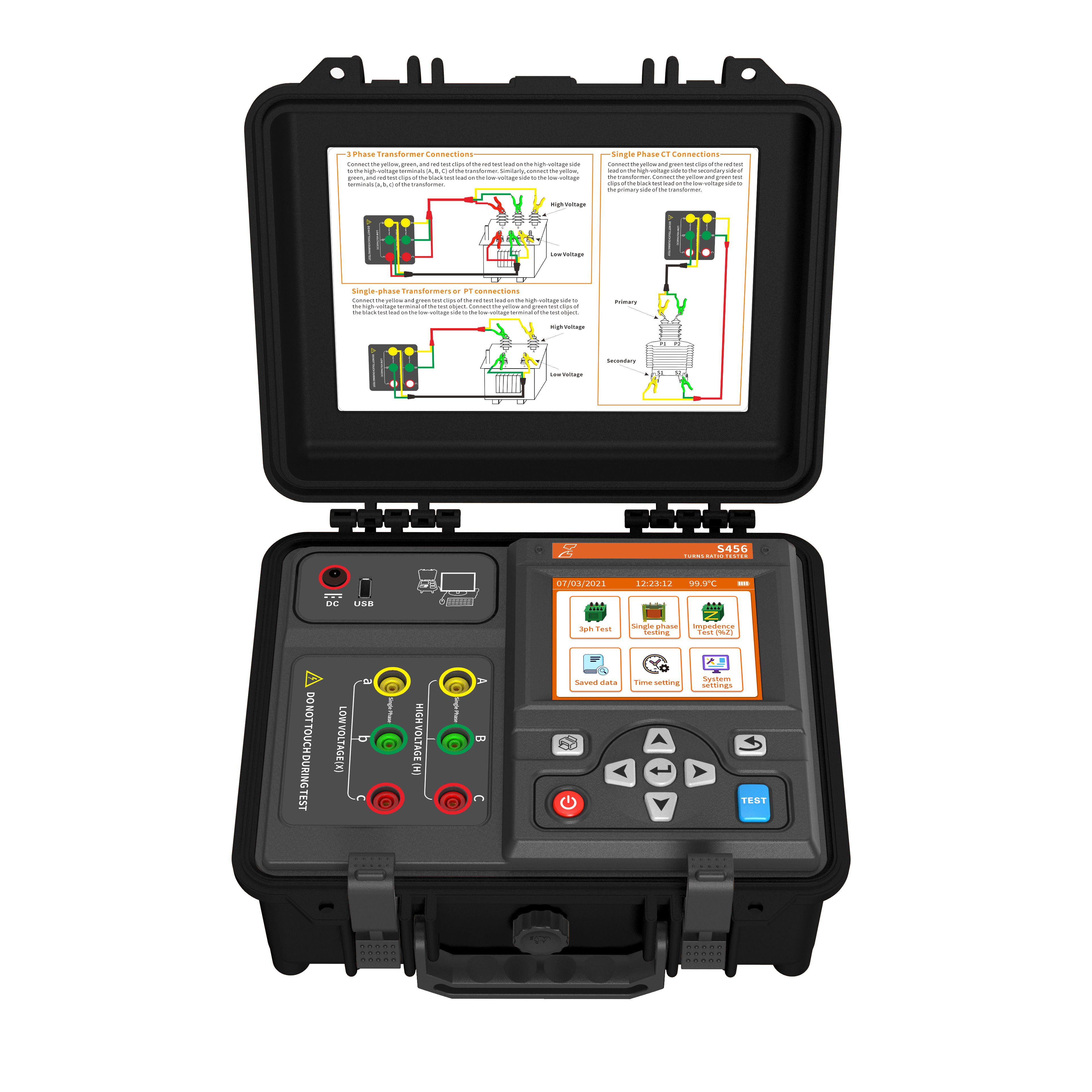 High voltage cable test and diagnostic equipment